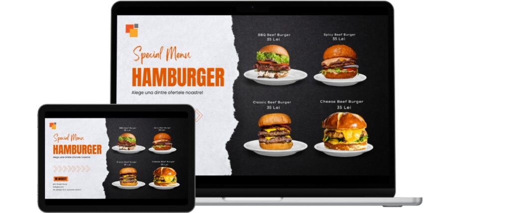 Grafica meniu restaurant la perfect-web.ro