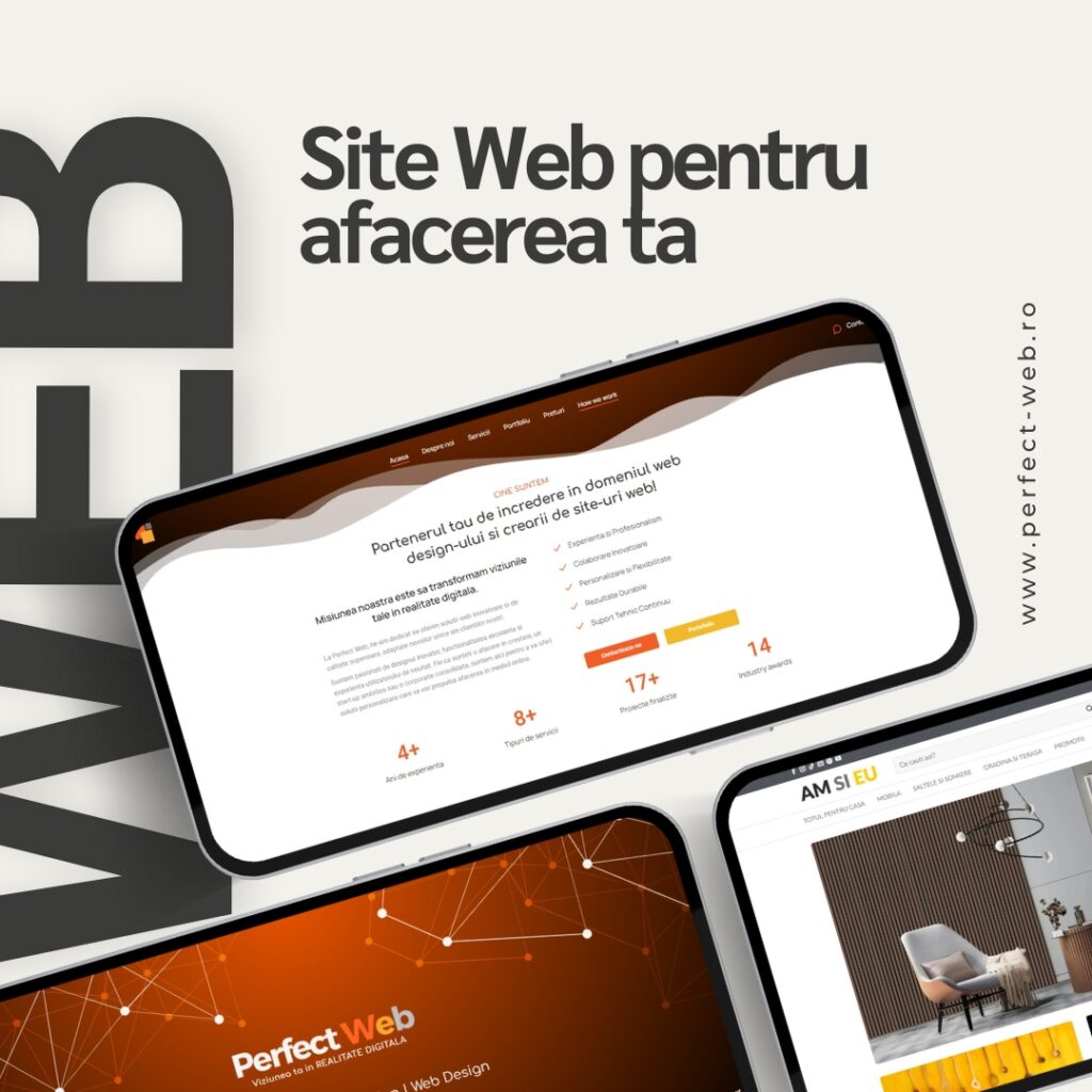 Site Web pentru afacerea ta cu Perfect Web